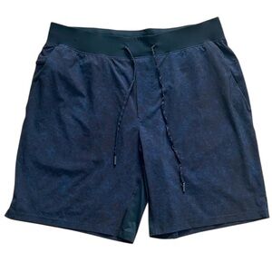 Lululemon Pace Breaker Shorts Mens XL Navy Blue Athletic Drawstring Pockets